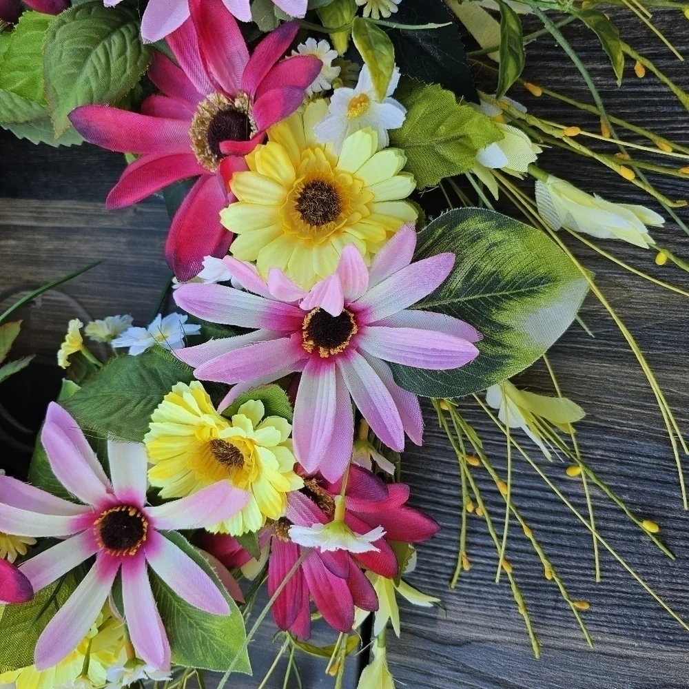 Handmade Spring Whimsical Wreath 24